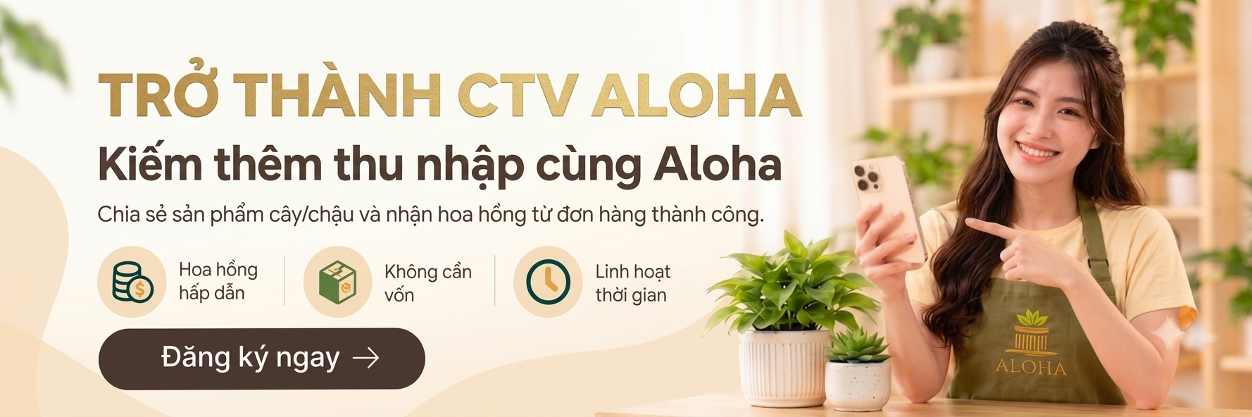 Cộng tác viên Aloha — Trở thành CTV Aloha, kiếm thêm thu nhập cùng Aloha