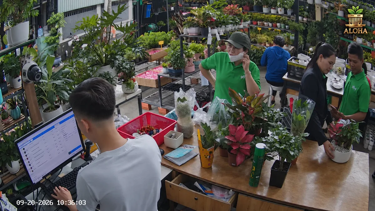 Khách mua hàng thực tế tại quầy