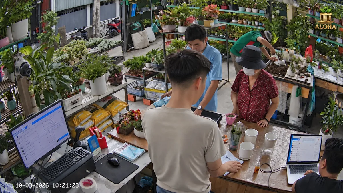 Không khí mua sắm tại cửa hàng